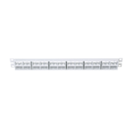 Panel de Parcheo Modular Mini-Com (Sin Conectores), Plano, Sin Blindaje, Alta Densidad, de 48 Puertos, Color Blanco, 1 UR - Image 3