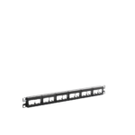 Panel de Parcheo Modular Mini-Com (Sin Conectores), Plano, Sin Blindaje, Con Etiqueta y Cubierta, de 24 Puertos, 1UR - Image 3