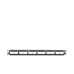 Panel de Parcheo Modular Mini-Com (Sin Conectores), Plano, Sin Blindaje, Con Etiqueta y Cubierta, de 24 Puertos, 1UR - Image 4