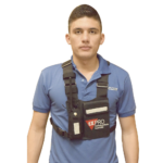 Pechera Universal con soporte para radio, sostén de bolígrafo y seguridad para la bolsa con cinta adherente. Logo TX-PRO. - Image 2