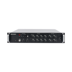 Amplificador de Red |  4 Zonas de 250W | 100V/70v | Calendarización de eventos | Biblioteca de Materiales de Audio | Entrada de Alarma | Hik-Connect /Hikcentral profesional