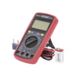 KIT Multímetro Digital DT9205A 600 Vcc /  Vca  CATII,  con Pantalla LCD. Incluye Batería ER-9V de 9V - Image 3