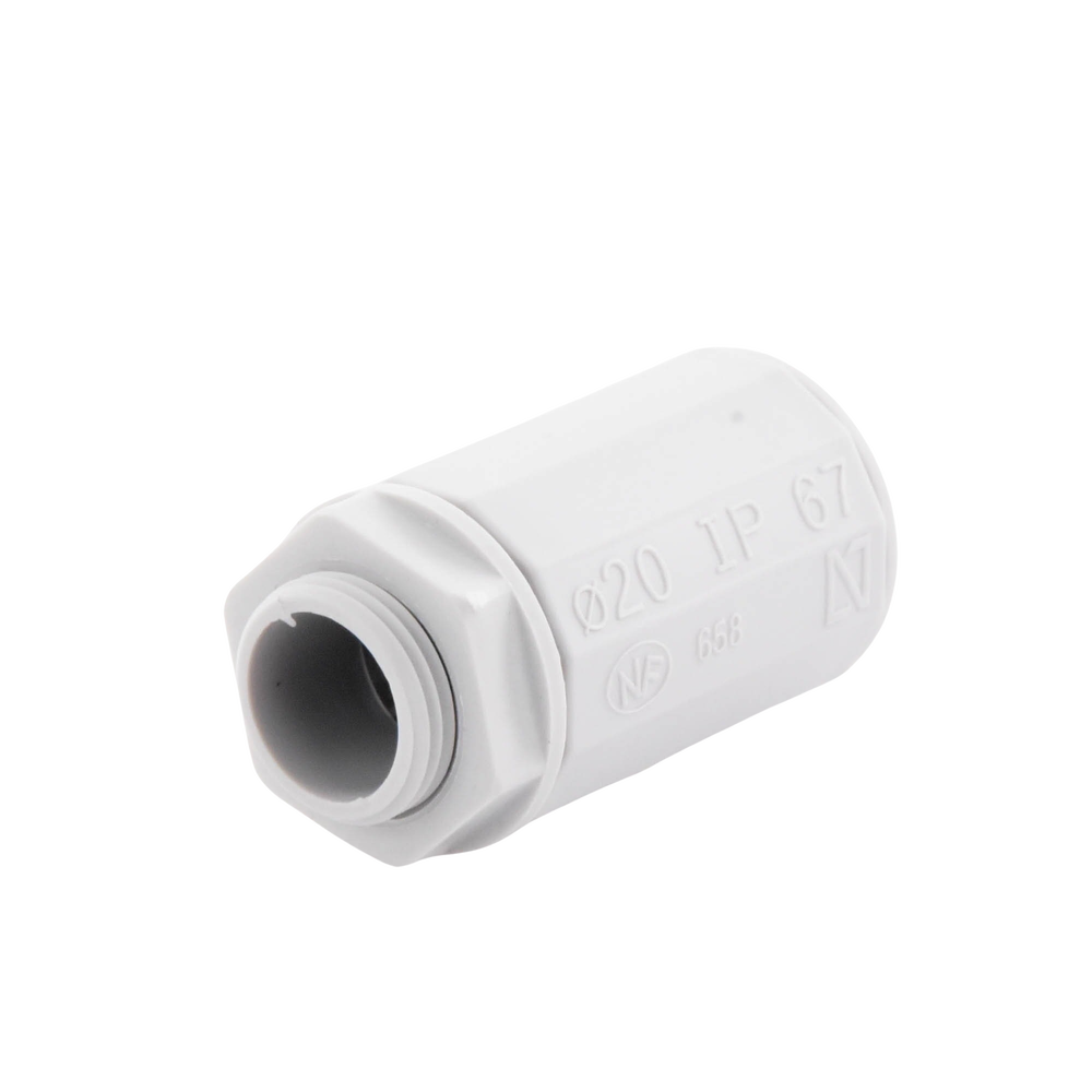 DX43220-AD-1-l.png Conector de tubería rígida a caja (Racor), PVC Auto-extinguible, de 20 mm - Image 1