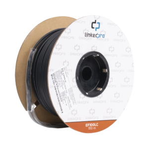 Carrete de Fibra ?ptica Monomodo con Conectores LC-LC Duplex, Reforzada con Kevlar, de 100 Metros (328.08 Pies), Para Instalaciones Subterr?neas por Tuber?a