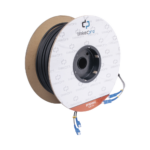 Carrete de Fibra ?ptica Monomodo con Conectores SC-SC Duplex, Reforzada con Kevlar, de 100 Metros (328.08 Pies)