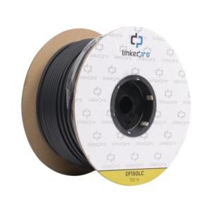 Carrete de Fibra ?ptica Monomodo con Conectores LC-LC Duplex, Reforzada con Kevlar, de 150 Metros (492.13 Pies), Para Instalaciones Subterr?neas por Tuber?a