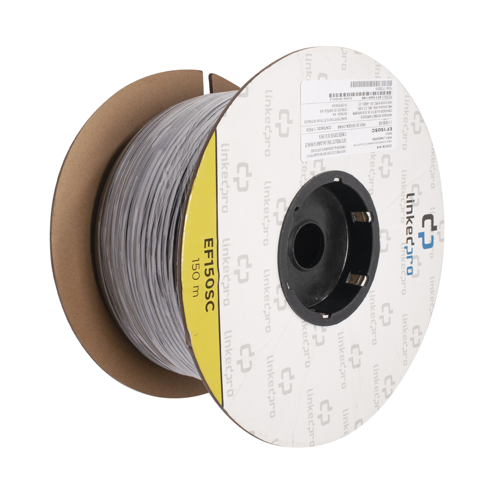 Carrete de Fibra ?ptica Monomodo con Conectores SC-SC Duplex, Reforzada con Kevlar, de 150 Metros (492.13 Pies), Para Instalaciones Subterr?neas por Tuber?a