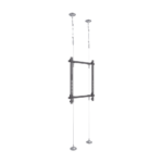 Montaje Cableado de Acero| Suelo a Techo| Capacidad Máx. de Carga 30kg| Para Pantallas de 32" ~ 75"| VESA 400 x 600