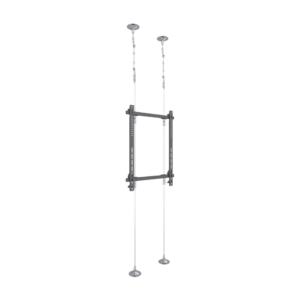 Montaje Cableado de Acero| Suelo a Techo| Capacidad Máx. de Carga 30kg| Para Pantallas de 32" ~ 75"| VESA 400 x 600