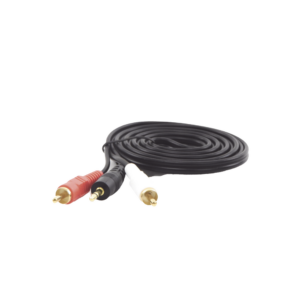 Convertidor 3.5mm Estéreo a 2 RCA Macho 1.83m | para Aplicaciones de Audio | Compatible con Amplificadores VSSL y Epcom ProAudio