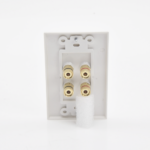 Placa de Pared | Postes de Unión Tipo Banana | Conexión para 2 Altavoces | Fácil Instalación | Conectores Chapados en Oro - Image 5