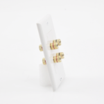 Placa de Pared | Postes de Unión Tipo Banana | Conexión para 2 Altavoces | Fácil Instalación | Conectores Chapados en Oro - Image 4
