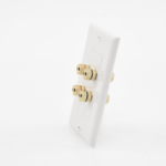 Placa de Pared | Postes de Unión Tipo Banana | Conexión para 2 Altavoces | Fácil Instalación | Conectores Chapados en Oro - Image 3