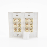 Placa de Pared | Postes de Unión Tipo Banana | Conexión para 6 Altavoces | Fácil Instalación | Conectores Chapados en Oro - Image 5