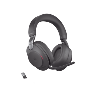 Jabra Evolve2 85, Auricular stereo versión MS con cancelación de ruido activa, dongle USB-A indicador de ocupado (Busylight)(28599-999-999)