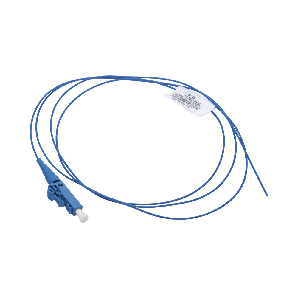 Pigtail de Fibra ?ptica LC Simplex, Monomodo OS2 9/125, 900um, Color Azul, 1 Metro (3.28 Pies)