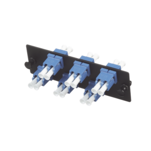 Placa Acopladora de Fibra ?ptica FAP, con 6 Conectores LC Duplex (12 Fibras), para Fibra Monomodo OS1/OS2, Color Azul