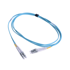 Jumper de Fibra ?ptica Multimodo 50/125 OM3 XGLO, LC-LC Duplex, OFNR, Color Aqua, 1 Metro (3.28 Pies)