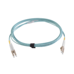 Jumper de Fibra ?ptica Multimodo 50/125 XGLO OM4, LC-LC Duplex, OFNR, Color Aqua, 7 Metros (22.97 Pies)