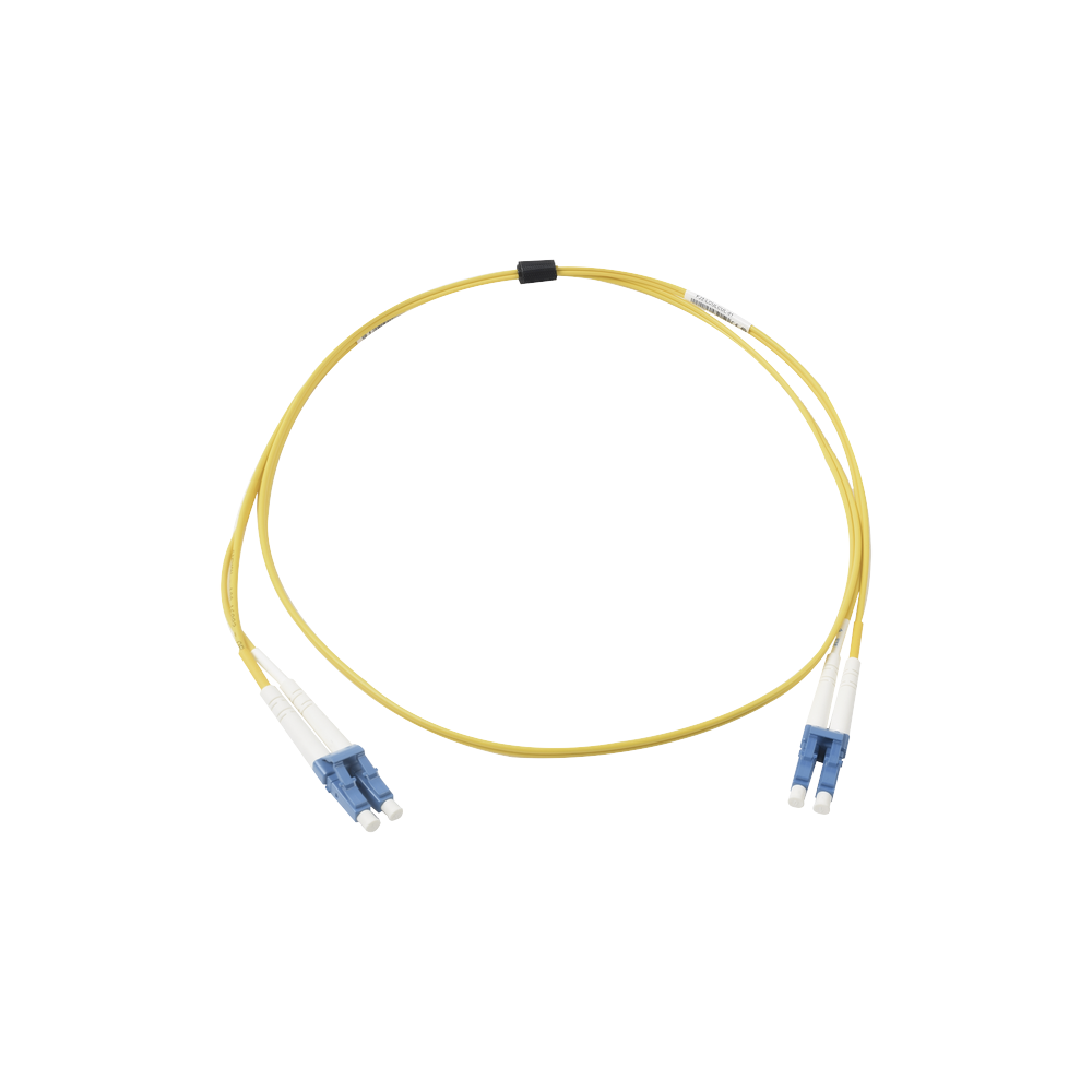 Jumper de Fibra ?ptica Monomodo (OS2), XGLO, Riser, LC/UPC-LC/UPC Duplex, OFNR, Color Amarillo, 5 Metros (16.40 Pies)