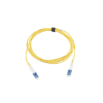 Jumper de Fibra ?ptica Monomodo (OS2), XGLO, Riser, LC/UPC-LC/UPC Duplex, OFNR, Color Amarillo, 10 Metros (32.81 Pies)