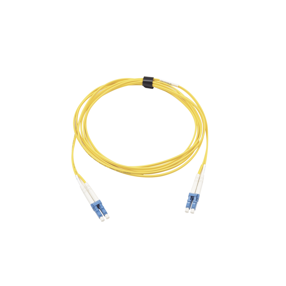 Jumper de Fibra ?ptica Monomodo (OS2), XGLO, Riser, LC/UPC-LC/UPC Duplex, OFNR, Color Amarillo, 10 Metros (32.81 Pies)