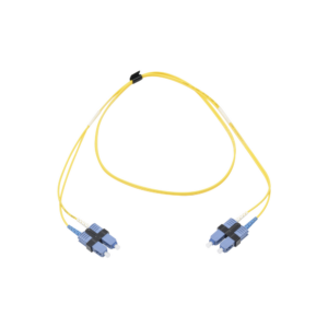 Jumper de Fibra ?ptica Monomodo (OS2), XGLO, SC/UPC-SC/UPC Duplex, OFNR, Color Amarillo, 1 Metro (3.28 Pies)