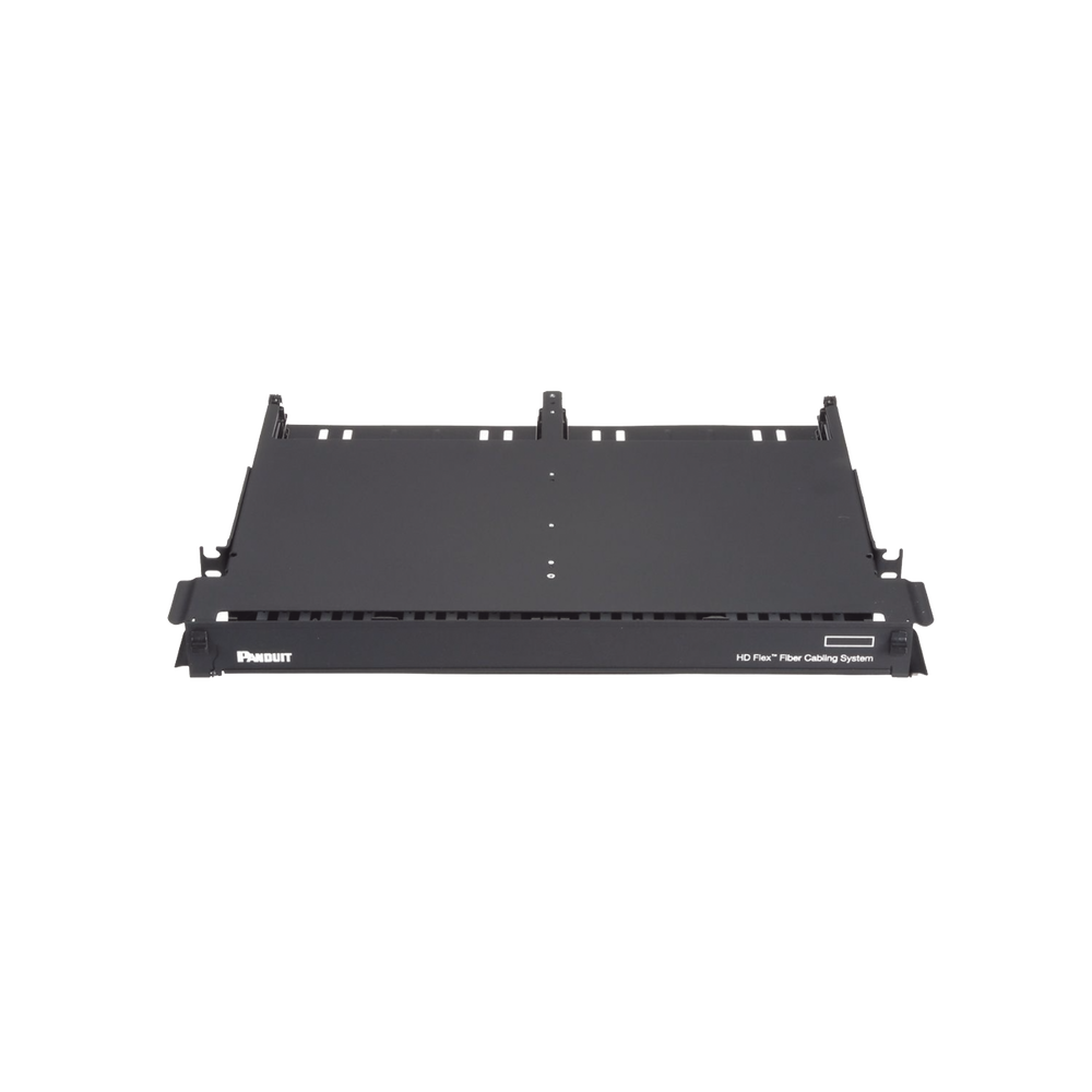 Panel de Distribuci?n de Fibra ?ptica con Bandeja Deslizable, Acepta 12 Cassettes HD Flex en 6 Espacios, Hasta 144 Fibras, 1 UR