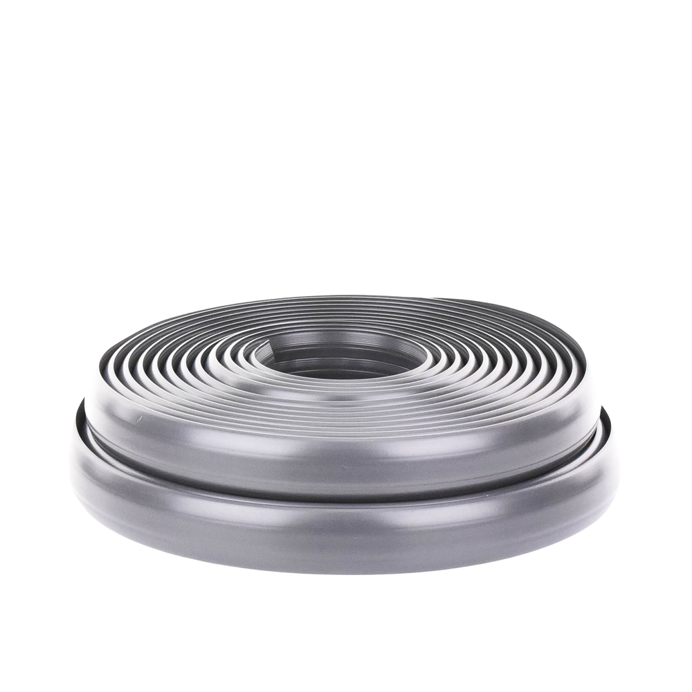 Canaleta flexible color gris de PVC auto extinguible tramo de 2.5m (9300-01253)