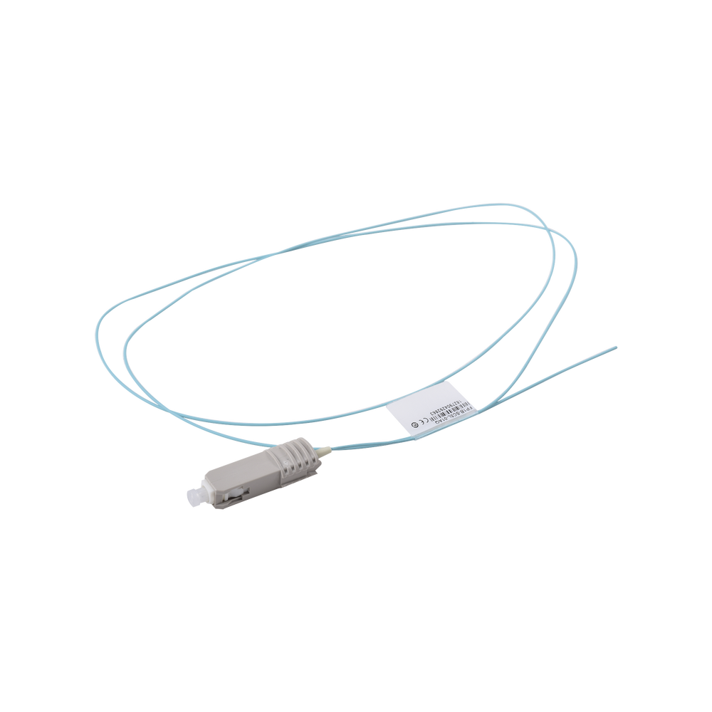 Pigtail de Fibra ?ptica SC Simplex, Multimodo OM3 XGLO 50/125, OFNR, Color Aqua, 1 Metro (3.28 Pies)