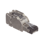 Plug RJ45 Blindado, Instalaci?n Recta, Terminaci?n en Campo Certificable, Compatible con Cat5e, Cat6 y Cat6A, Color Plata, Paquete de 10 Piezas - Image 2