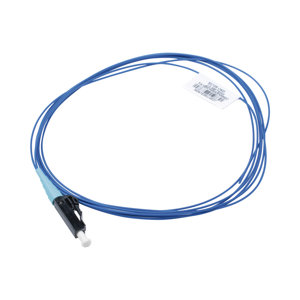 Pigtail de Fibra ?ptica LC Simplex, Multimodo OM4 50/125, 900um, Color Aqua, 2 Metros (6.56 Pies)