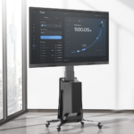 MONTAJE  DE PISO MOVIL PARA PANTALLAS 55-80IN  AJUSTABLE MOTORIZADO - Image 2