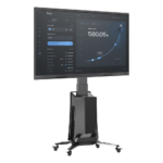 MONTAJE  DE PISO MOVIL PARA PANTALLAS 55-80IN  AJUSTABLE MOTORIZADO