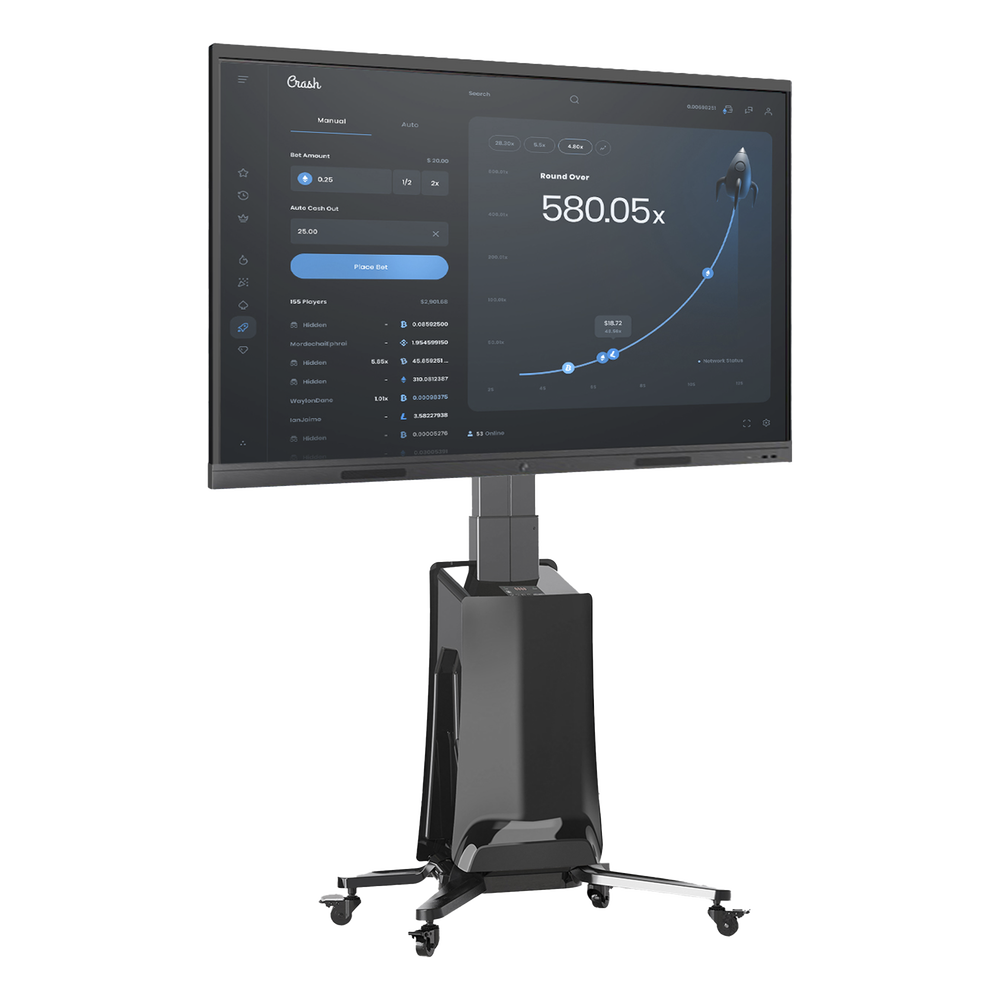 G85NB-l.png MONTAJE DE PISO MOVIL PARA PANTALLAS 55-80IN AJUSTABLE MOTORIZADO - Image 1