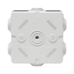 Caja Estanca de PVC Para Derivación y Conexión, 6 Entradas, Tapa a Presión, 80×80×40 mm (Mayor Área Interna, Uso Exterior IP44, Material que no Propaga el Fuego y Libre de Hálogenos - Image 4