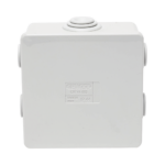 Caja Estanca de PVC Para Derivación y Conexión, 6 Entradas, Tapa a Presión, 80×80×40 mm (Mayor Área Interna, Uso Exterior IP44, Material que no Propaga el Fuego y Libre de Hálogenos - Image 2