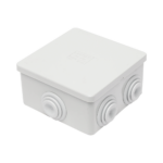 Caja Estanca de PVC Para Derivación y Conexión, 6 Entradas, Tapa a Presión, 80×80×40 mm (Mayor Área Interna, Uso Exterior IP44, Material que no Propaga el Fuego y Libre de Hálogenos - Image 3