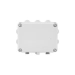 Caja de derivación de PVC Auto-extinguible con 10 entradas, tapa atornillada, 190 x 140 x 70 MM, Para Exterior (IP55)