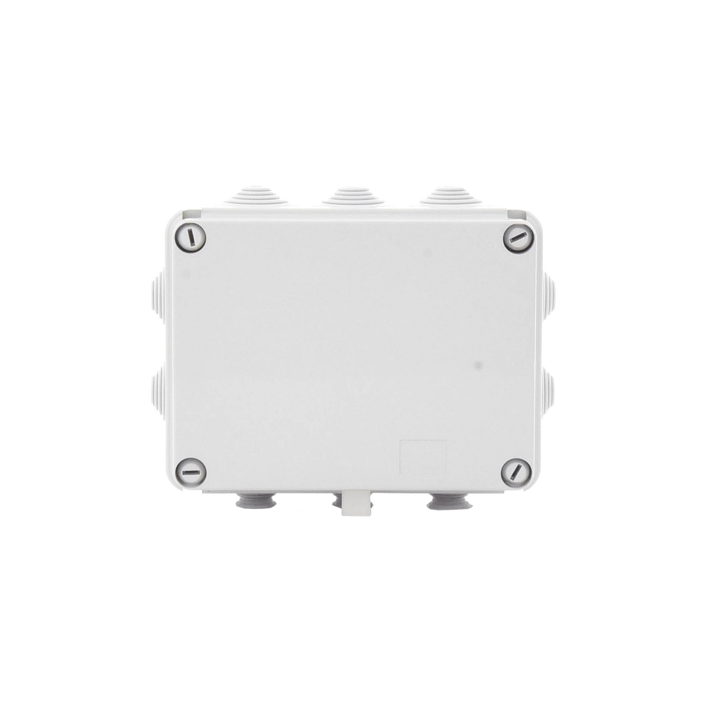 GW44007-AD-1-l.png Caja de derivación de PVC Auto-extinguible con 10 entradas, tapa atornillada, 190 x 140 x 70 MM, Para Exterior (IP55) - Image 1