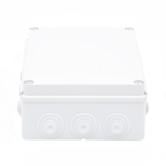 Caja Estanca de PVC Para Derivación y Conexión, 12 Entradas, Tapa Atornillada, 240x190x90 mm (Área interna), Uso Exterior IP55, Material que no Propaga el Fuego y Libre de Hálogenos