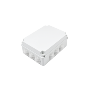 Caja Estanca de PVC Para Derivación y Conexión, 12 Entradas, Tapa Atornillada, 300x220x120 mm  (Área interna), Uso Exterior IP55, Material que no Propaga el Fuego y Libre de Hálogenos