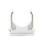 Soporte de presión (Abrazadera), PVC Auto-extinguible, abierto para tubería de 25 mm