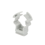 Soporte de collar (Abrazadera), PVC Auto-extinguible, cerrado para tubería de 16 mm