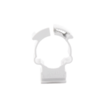 Soporte de collar (Abrazadera), PVC Auto-extinguible, cerrado para tubería de 20 mm