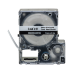 Casete de Etiquetas de Poliolefina de Cinta Continua, Tubo Termocontr?ctil, 11.2 mm (0.44 pulgadas) de Ancho y 2.4 metros (7.87 pies) de Largo, Para Cables de 2 a 6.4 mm (16-10 AWG) de Di?metro, Color Blanco