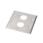 Placa de Pared Doble IndustrialNet?, Para 2 Conectores Industriales, de Acero Inoxidable - Image 4