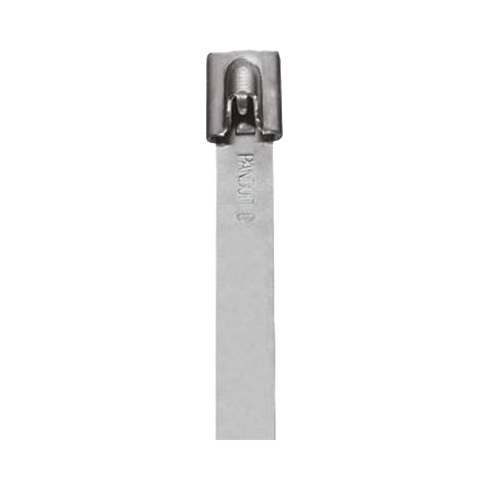 Cincho StrongHold de Acero Inoxidable Tipo 304, 201 mm largo x 7.9 mm ancho, Color Metálico, Paquete de 50pz