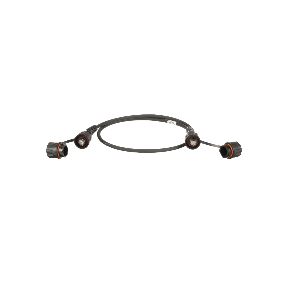 Patch Cord Cat6A IndustrialNet, Blindado S/FTP, Con Plug Industrial y Tapa en Cada Extremo, 3 Metros (9.84 Pies)