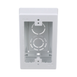 Caja de Pared Superficial, Uso Universal con Placas de Pared, con Cinta Adhesiva, Color Blanco
